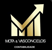 Na imagem é mostrado o logotipo da empresa Mota e Vasconcelos Contabilidade.